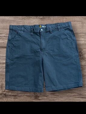 Carhartt Gray Carpenter Work Shorts Men’s Sz 44 Flat Front Cotton/Elastane